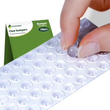 COVERCORNER Kastdeur Bumper Rubber Pad -150 stuks 1/3? diameter Kastbumpers Rubberen Bumpers Kastbumpers Helder Glazen Tafelblad Bumpers voor Laden G