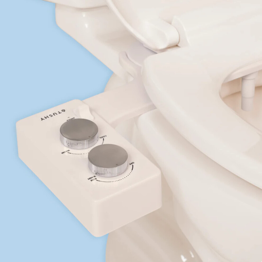 Tushy 3.0 Warm Water Spa Bidet Attachment  Self Cleaning Fresh Water Sprayer +Adjustable Pressure Nozzle  Angle Control  (Adjustable Cool to Warm Wate