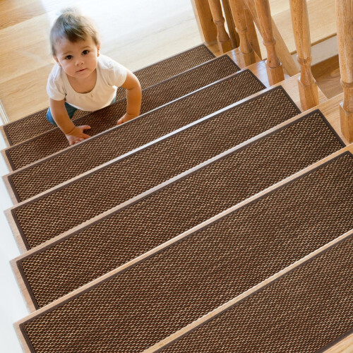 1 Stuk Traptreden Tapijt Antislip Indoor Traplopers Voor Houten Treden Trapmatten Voor Honden Ouderen En Kinderen Lightinthebox