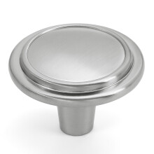 HESTIA HARDWARE 30 Pack | Satin Nickel Cabinet Pulls | Silver Round Kitchen Knobs for Cabinets and Knobs for Dresser Drawers | 1-1/4 Cabinet Knobs Dre