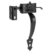 Duimpoortgrendel voor houten hek Zelfsluitende poort Hekgrendel met decoratief handvat Zware deurgrendel Poortslot Hardware Kit voor buitentuin Zwemb