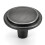 HESTIA HARDWARE 30 Pack | Pewter Silver Kitchen Cabinet Knobs | 1-1/4 Ring Knobs for Dresser Drawers | Zinc Alloy Silver Dresser Knobs and Pull | Bru 1