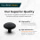 HESTIA HARDWARE 1 Pack | 1-1/4 Inch Black Cabinet Knobs Antique Cabinet Pulls | Bathroom Kitchen Cabinet Knobs | Matte Black Cabinet Knobs Vintage Kno 5