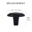 HESTIA HARDWARE 1 Pack | 1-1/4 Inch Black Cabinet Knobs Antique Cabinet Pulls | Bathroom Kitchen Cabinet Knobs | Matte Black Cabinet Knobs Vintage Kno 4