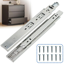 OURSHOM - Gu   as deslizantes para cajones de 12 pulgadas con cierre suave, 6 pares (12 unidades), resistentes, con rodamientos de bolas de extensi