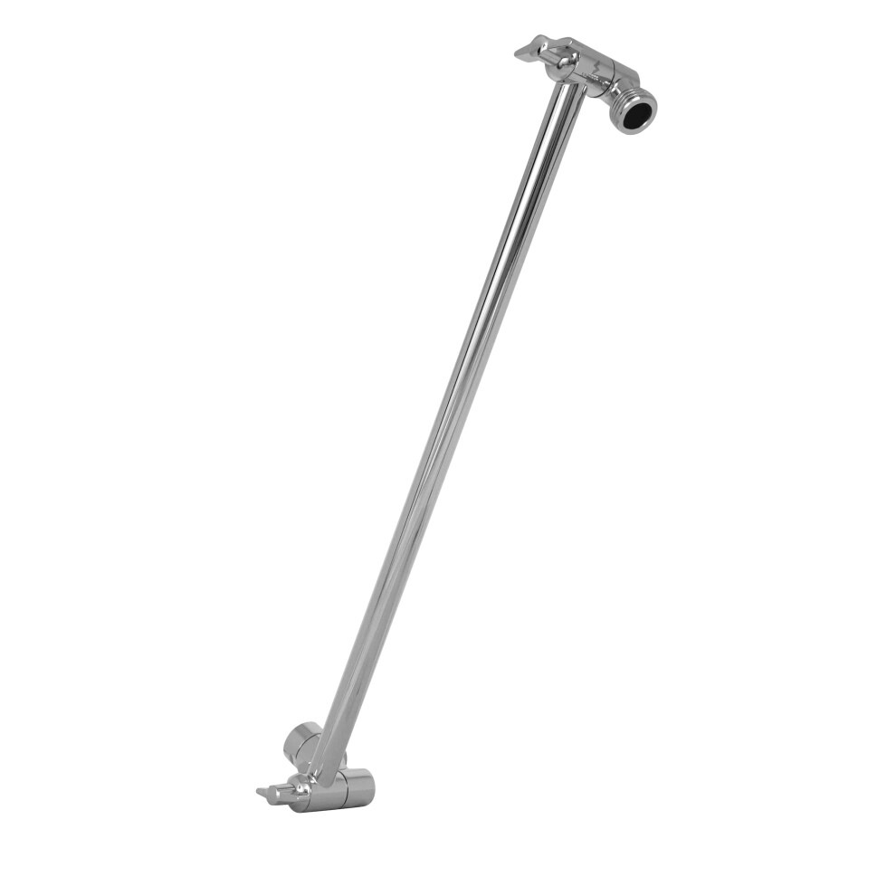 Sparkpod 16 Solid Brass Shower Head Extension Arm - Flexible Height & Angle Adjustable Shower Arm Extension For Rain Showerheads With Sturdy Lock - Un 781584235100
