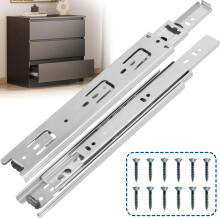 OURSHOM 12 inch ladegeleiders 2 paar (4 stuks) Heavy Duty volledig uittrekbare kogellagers zijmontage laderails 12"""" ladegeleiders voor dressoirkast