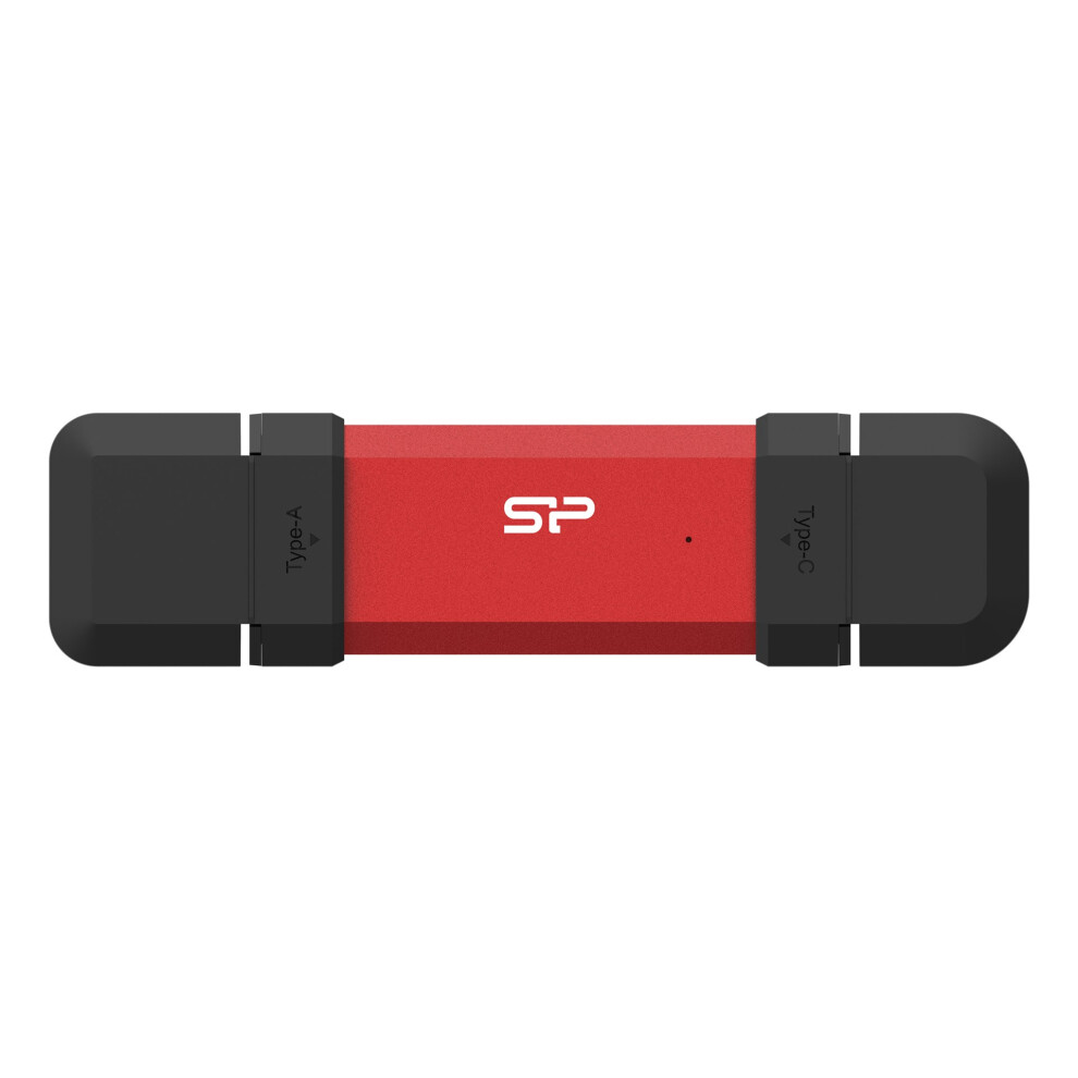 Silicon Power DS72 (250 GB, USB-A, USB-C), USB Stick, Schwarz, Rot - Bild 2