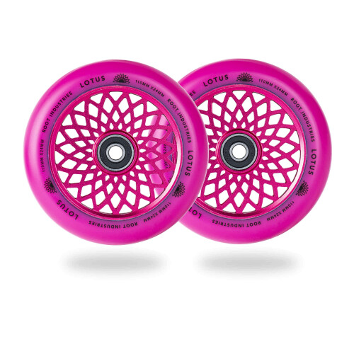 Roue de lotus de 110 mm x 24 mm (rose)