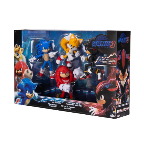 Sonic The Hedgehog Sonic 3 Movie - 5 """" Figuren Multi -Pack 2