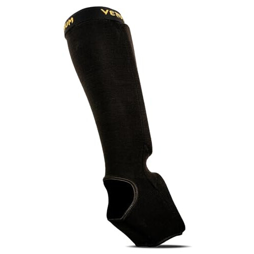 Venum Kontact Shin Guards - Black/Gold, Small 2