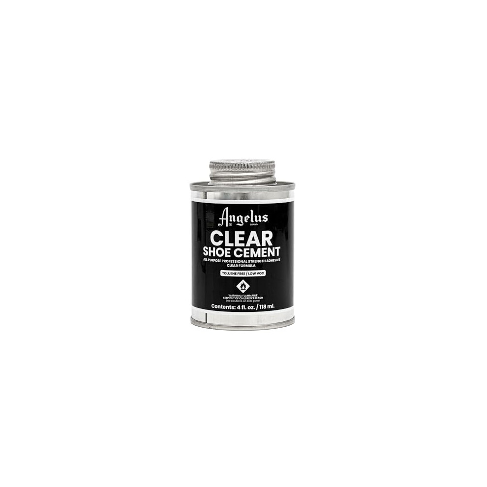 Angelus Clear Shoe Cement, 4Oz Can (992-04-000) 086366924006
