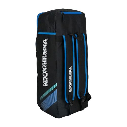 KOOKABURRA Kookaburra d6500 Duffle Cricket Bag - Black/Blue 2