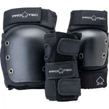 Protec Junior 3 Pack Skate Pads Kids Sz Youth M Musta