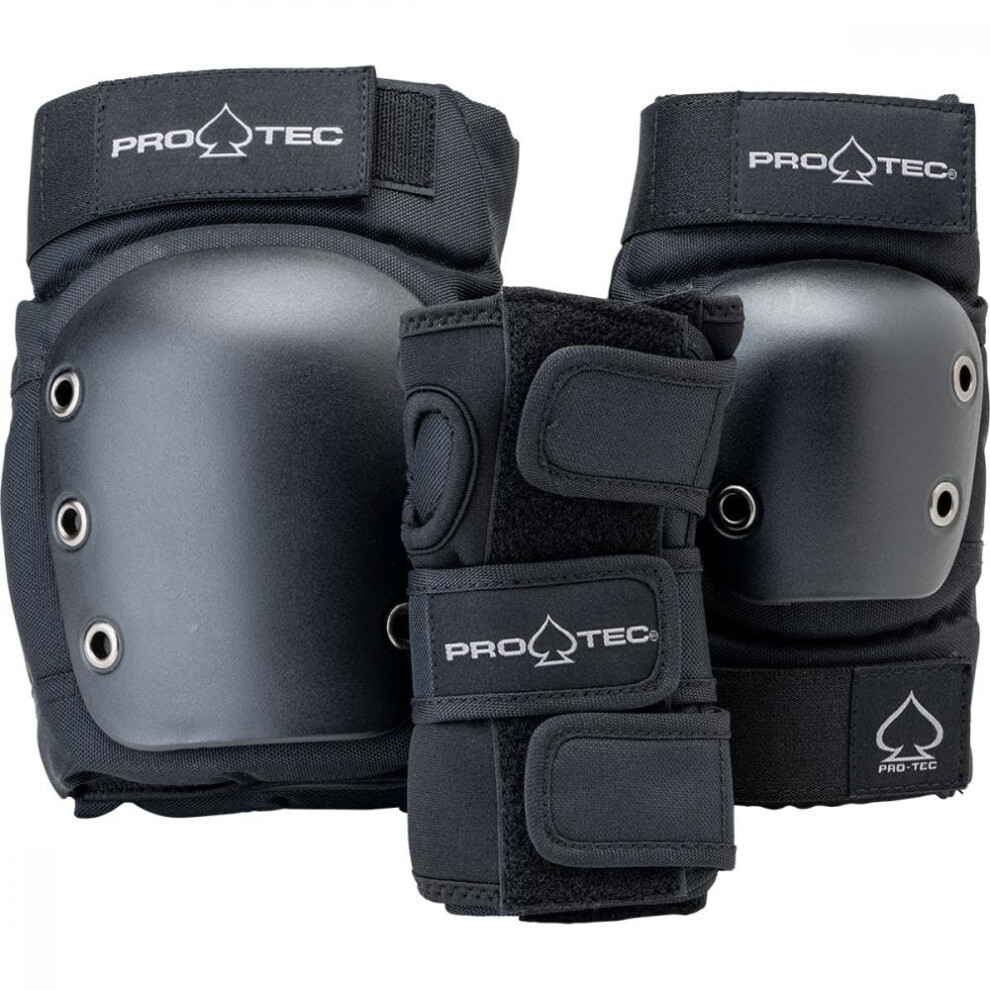 Фото - Захист для активного відпочинку Pro-Tec Protec Junior 3 Pack Skum Pads Kids Sz Youth M Black 10002533 