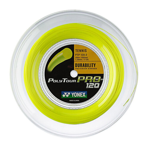 Yonex Yonex Unisex's Poly Tour Pro String Reel Yellow 1,2 mm