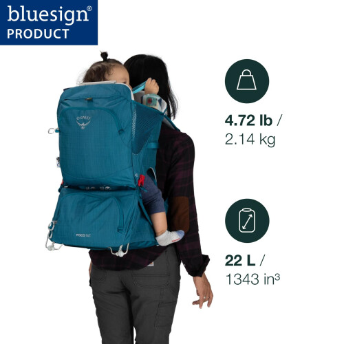 Osprey Europe Osprey Poco SLT Lightweight Child Carrier Backpack, Black 2
