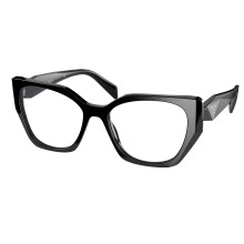Prada PR 18WV 1AB1O1 Black Plastic Fashion Eyeglasses 52mm