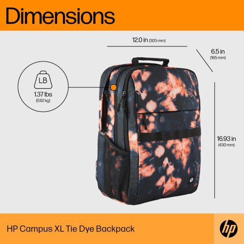 HP HP - PC Backpack Tie Dye Mtt: 30 5 x 16 5 x 43 cm 2