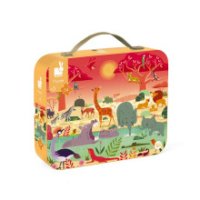 Janod 54 Piece Animal Reserve Jigsaw Puzzle Toy - Ålder 5 - J02666