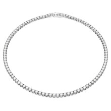 Swarovski Matrix Tennis Collar redondo cortado Rhodium terminado