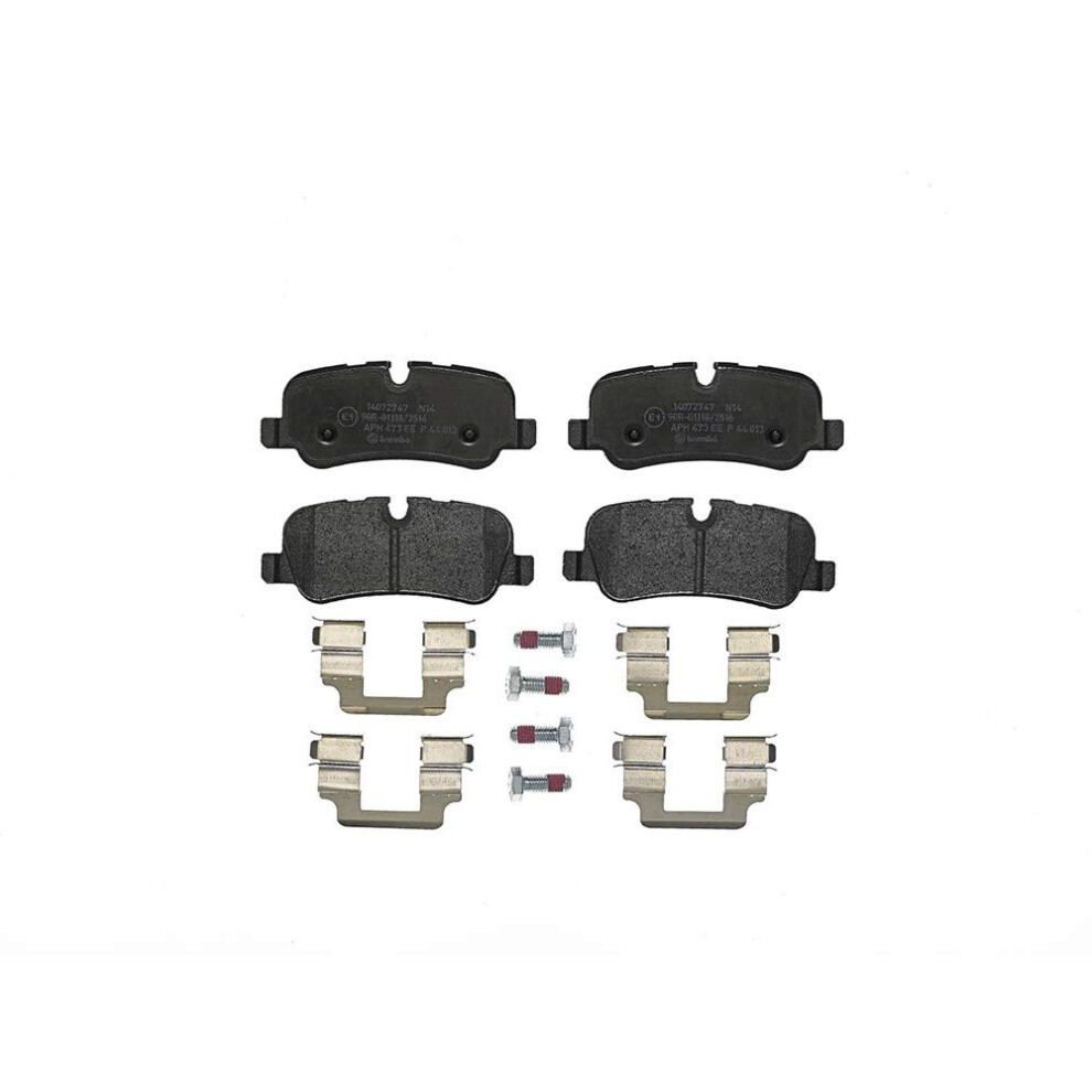 Brembo P44013 Low-Met Rear Disc Brake Pad Set Land Rover Oe# Lr021316