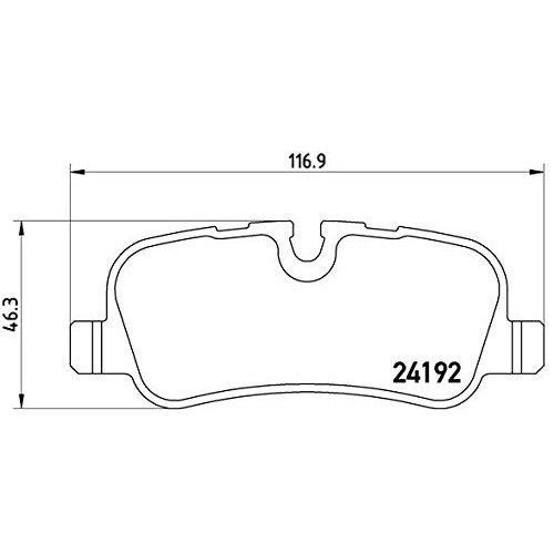Brembo Brembo P44013 Poscende de frein  disque arrire bas 1