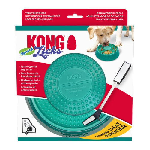 KONG KONG Licks Spinz Rotating Voedingspad met Antislip Basis (Groot) 1