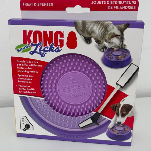 KONG Kong Licks Spinz Rotation Textured PAD ALIFFICATION AVEC BASE NON SKID (SMALL) 1