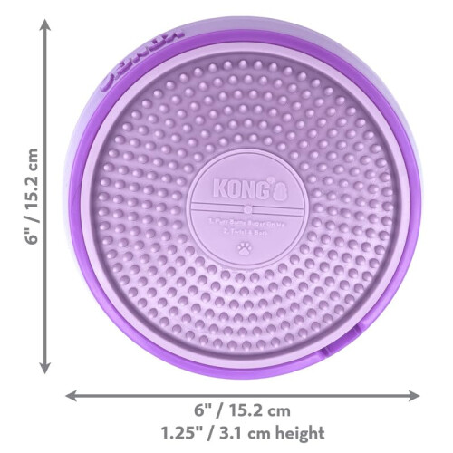 KONG Kong Licks Spinz Rotation Textured PAD ALIFFICATION AVEC BASE NON SKID (SMALL) 2
