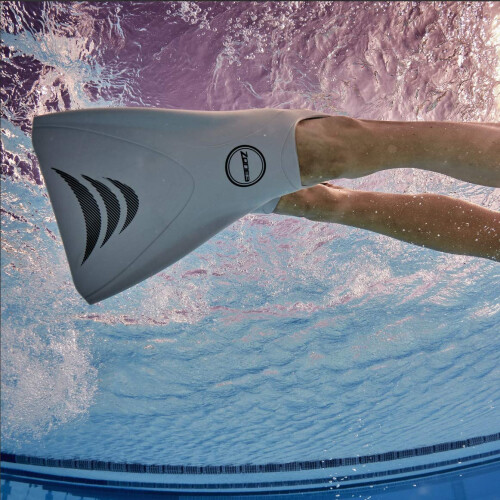 Zone3 Silicon V-Flex Ergo Schwimmtrainingstraining Flossen (Silber klein) 1