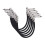 Amazon Amazon Basics 1/4 Inch Guitar Patch Auxiliary Cable, 6 in, 6-Pack, Black 1