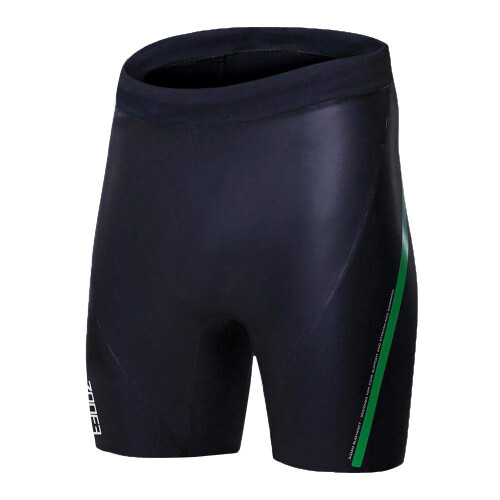 ZONE3 Neopren-Auftriebsshorts „The Next Step“ 3/2 mm (Schwarz/Grün X-Small)