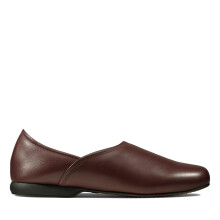 Mens Clarks Harston Elite Burgundy Red G Fit Premium Leather Slippers SIZE 9