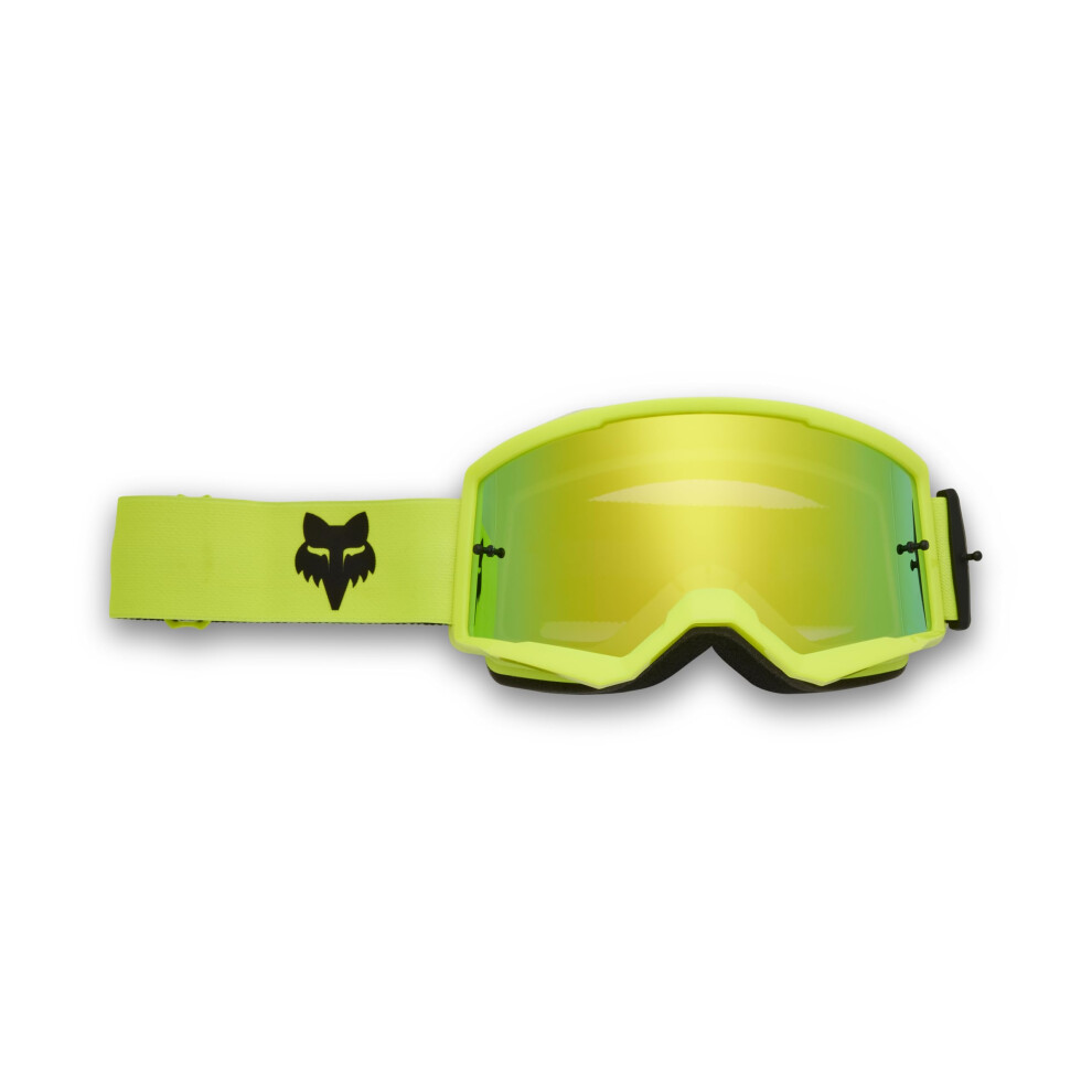 Fox Racing Unisex Main Motocross Dirt Bike Goggle, Fluorescent Spark, Os Yellow 191972948473