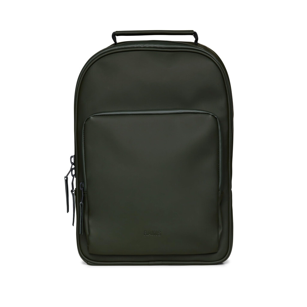 Rains Regular Book Daypack, Backpack, Laptop Bag, Waterproof, 2 Year Warranty, Green 5711747557676