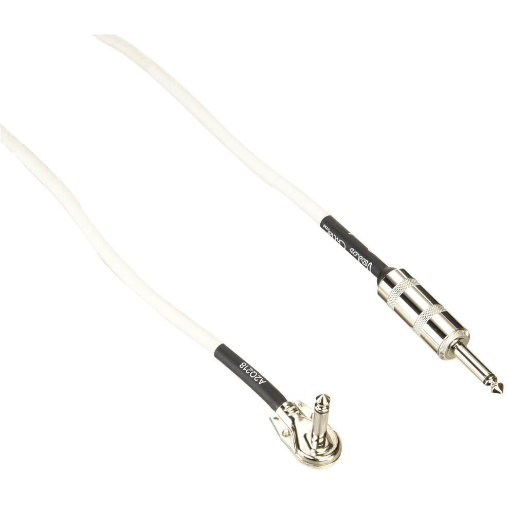 Fender Hendrix Voodoo Child Cable White Straight 1/4"""" Angle Guitar Tools (0990823002)