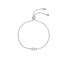Ted Baker London Sarsa Crystal Drawstring Adjustable Bracelet For Women (Silver/Crystal)