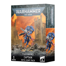 Games Workshop - Warhammer 40,000 - Space Marines: Captain with Jump Pack (2023 Edition), Black - Tabletop Miniatures Wargame