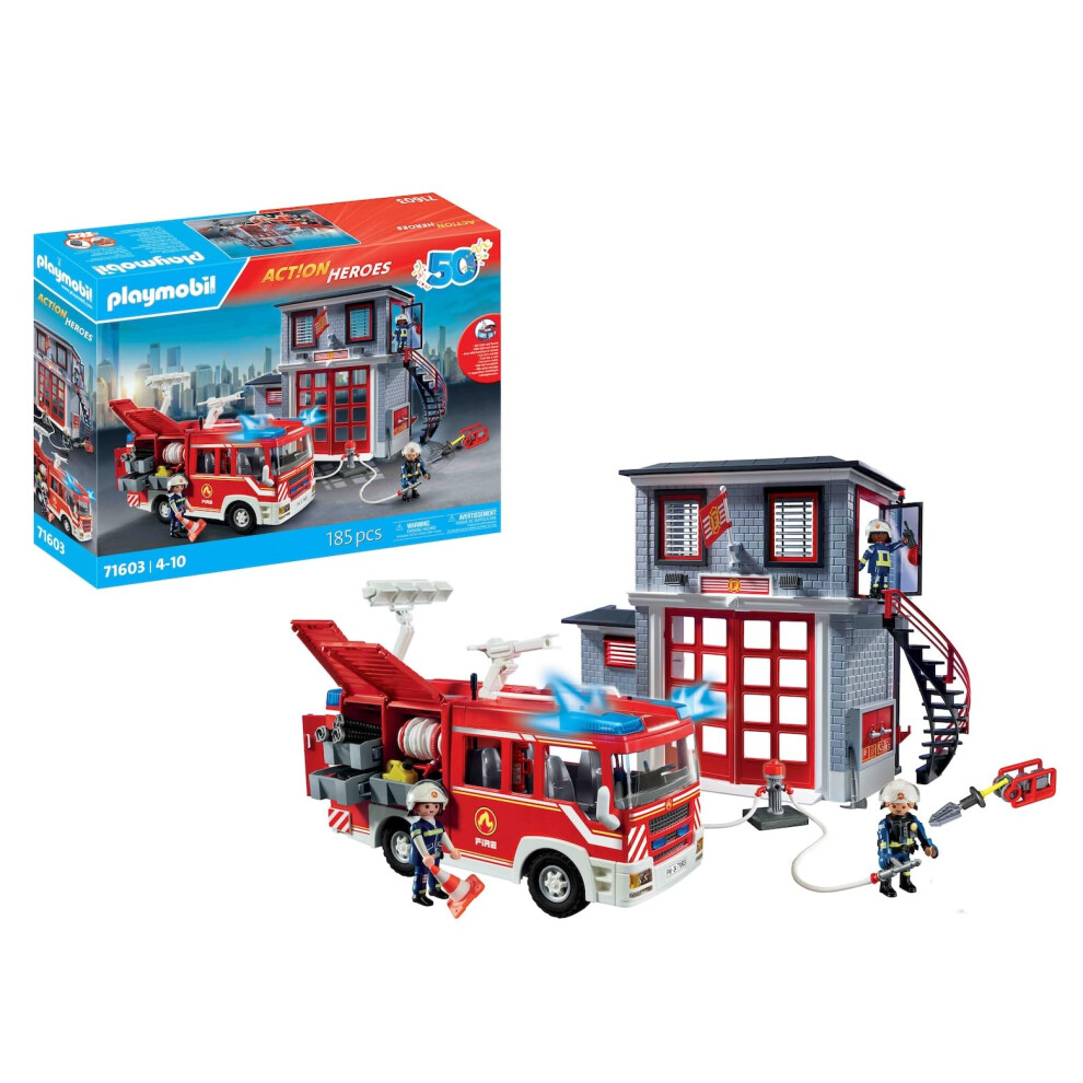 Playmobil Action Heroes 71603 Fire Brigade Mega Set Action Packed Toy For Children From 4 Years