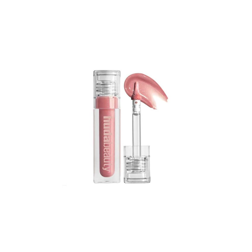 Huda Faux Filler Icy Nude Shimmer Lip Gloss - She Flirty (sheer deep brown) - 0.13 fl oz / 3.9 mL