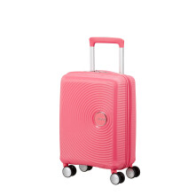 American Tourister Soundbox, Rose (Sun Kissed Coral), Spinner XS (47 cm - 22 L), Soundbox Mini Kids