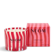 NEOM- Vela Aromática de Lujo Christmas Wish | Aceite Esencial | Mandarina y Canela | Regalo (3 Mechas)