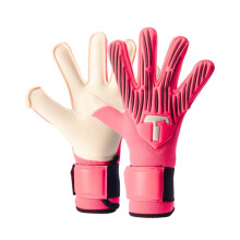 T1tan Rebel 2.0 Fluo Pink Junior - Soccer Gloves Kids - målhandskar för målvaktens fotboll - Barn och ungdom - Storlek 6