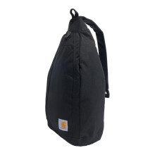 Carhartt Durable Sling Bag, Side Release Buckle, Tablet Sleeve and Adjustable Strap, Crossbody Backpack (Black), One Size