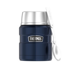 Contenitore alimentare inossidabile inossidabile Termos 0,47 litri in acciaio inossidabile 9,3 x 9,3 x 14,2 cm in acciaio inossidabile blu 9 7x9 7x14