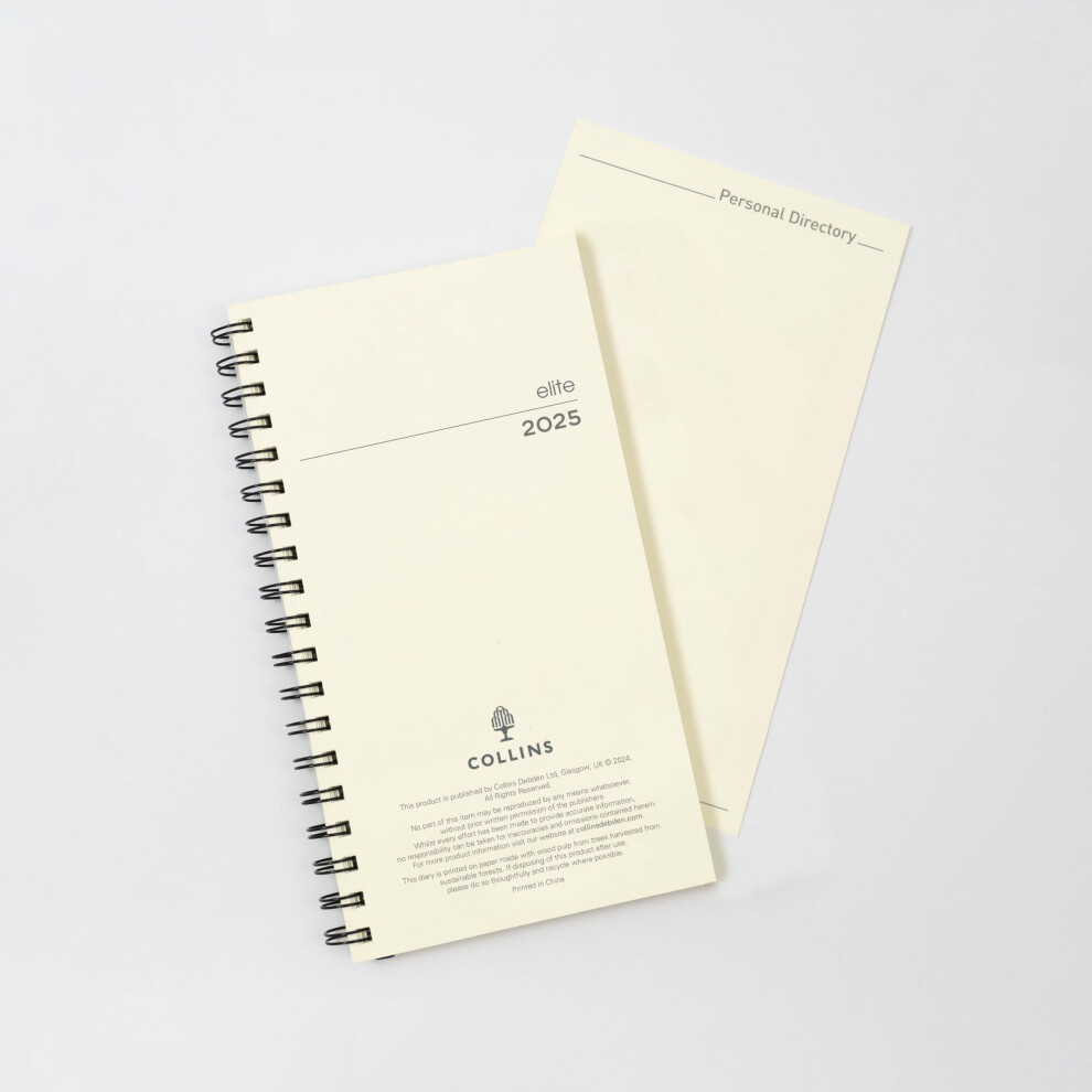 Photos - Notebook Collins Elite  Diary for Business - Pocket Week to View Planner - Diary Refill -  - Premium Professional Organ  2025(1165R-25)
