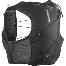 Salomon Active Skin 12 Compatible with Flasks Unisex Running Hydration Vest Hiking Trail, 12L, Easy Hydration, Precision Fit, and Optimized Storage, B