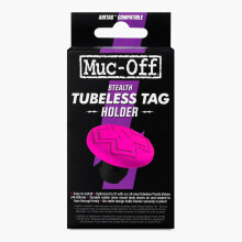 Muc-Off Stealth Tubeless AirTag-houder - Verborgen Air Tag-houder voor fiets Compatibel met Apple AirTag - Antidiefstalbeveiliging AirTag Bike Mo