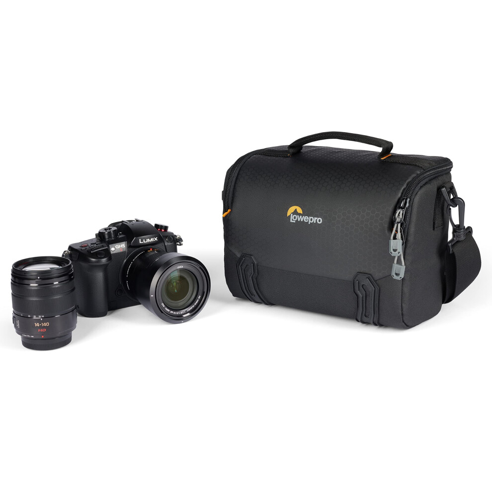 Lowepro Adventura SH 160 III, Camera Shoulder Bag with Adjustable/Removable Shoulder strap, Bag for Mirrorless Camera, Compatible with Sony Alpha 7 Se